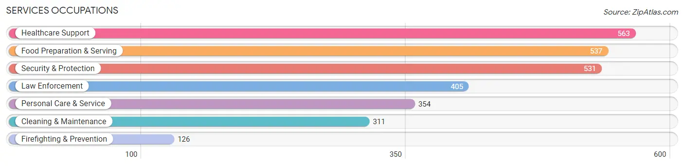 Services Occupations in Zip Code 10956