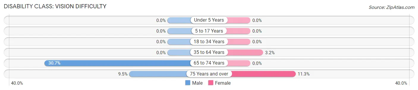 Disability in Zip Code 10958: <span>Vision Difficulty</span>