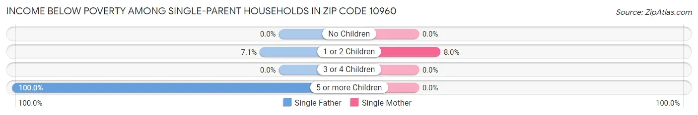Income Below Poverty Among Single-Parent Households in Zip Code 10960