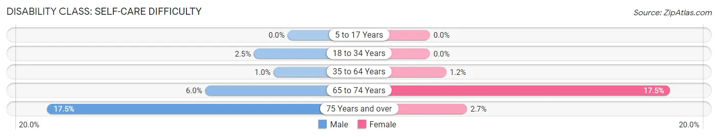 Disability in Zip Code 10970: <span>Self-Care Difficulty</span>