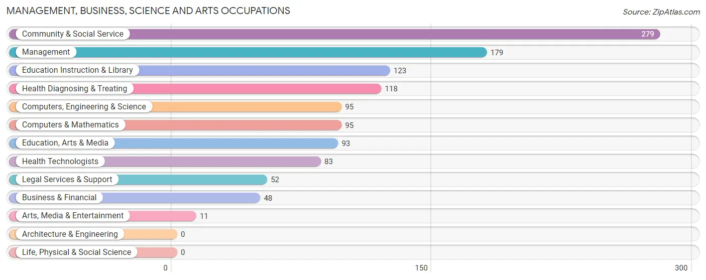 Management, Business, Science and Arts Occupations in Zip Code 10984