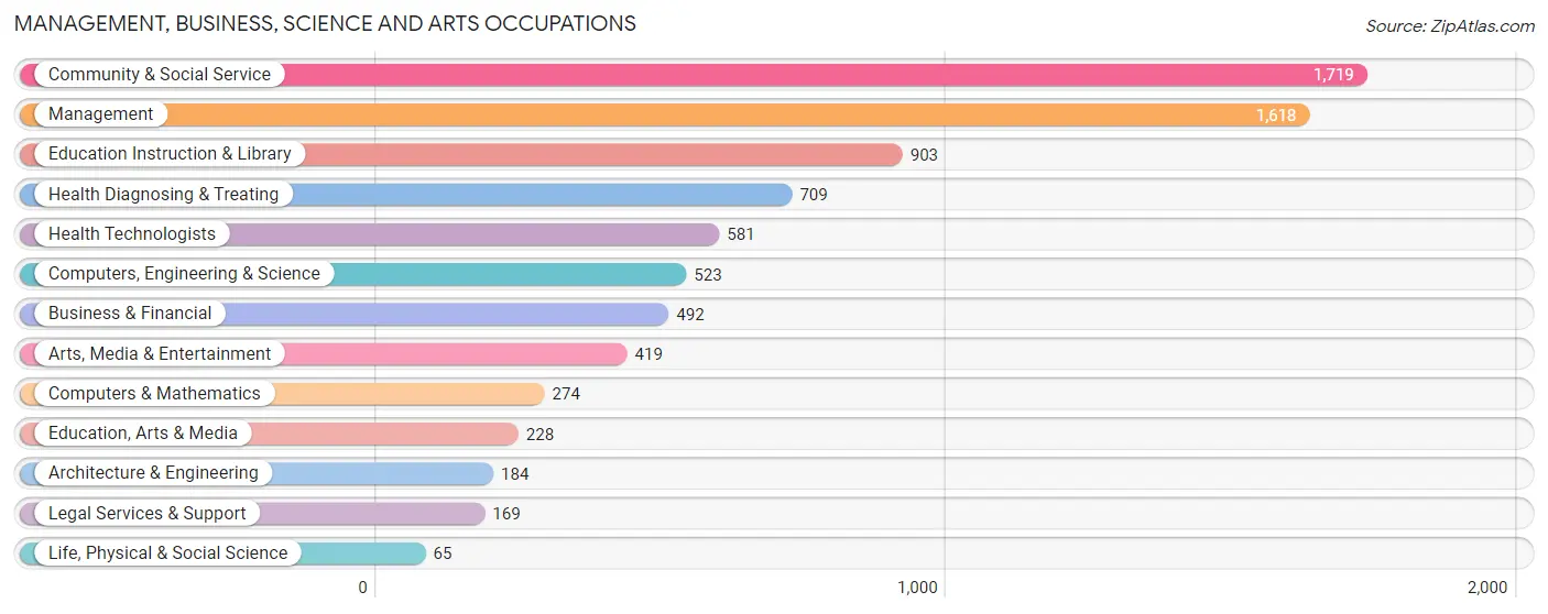 Management, Business, Science and Arts Occupations in Zip Code 10990