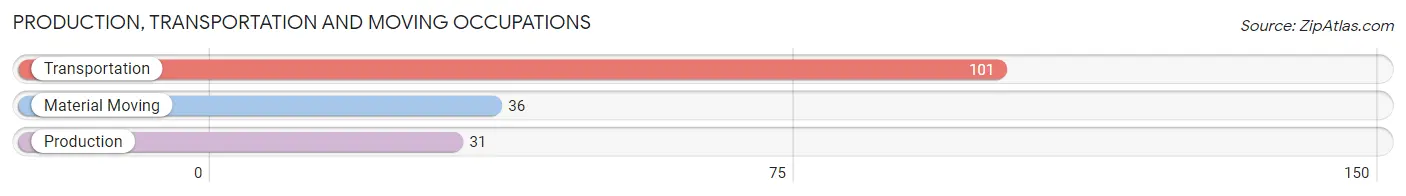 Production, Transportation and Moving Occupations in Zip Code 11020
