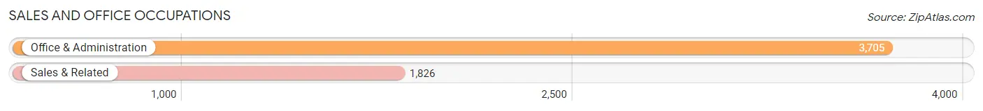 Sales and Office Occupations in Zip Code 11210