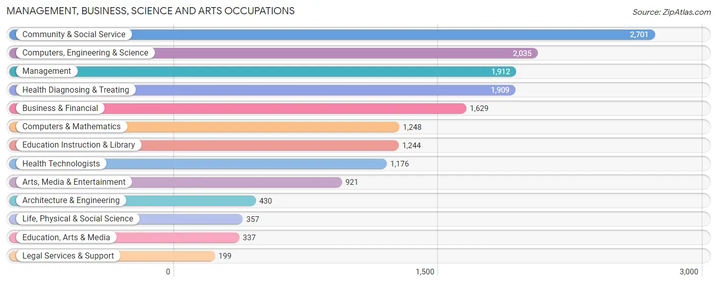 Management, Business, Science and Arts Occupations in Zip Code 11355