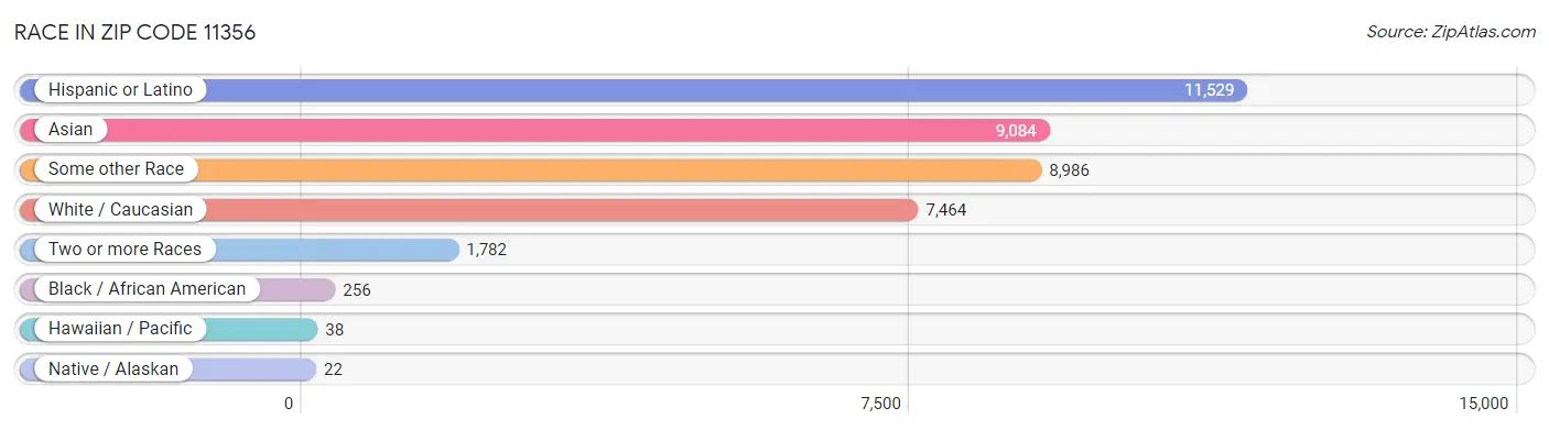 Race in Zip Code 11356