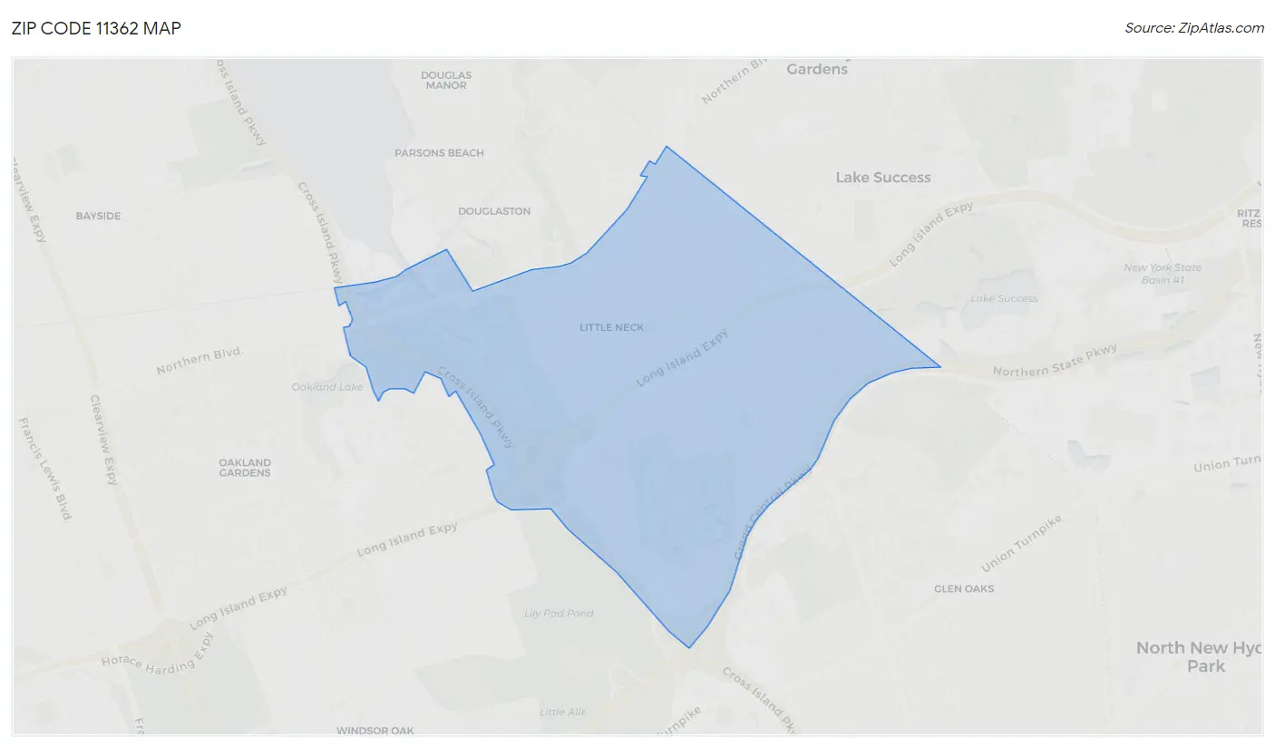 Zip Code 11362 Map