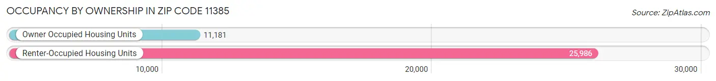 Occupancy by Ownership in Zip Code 11385