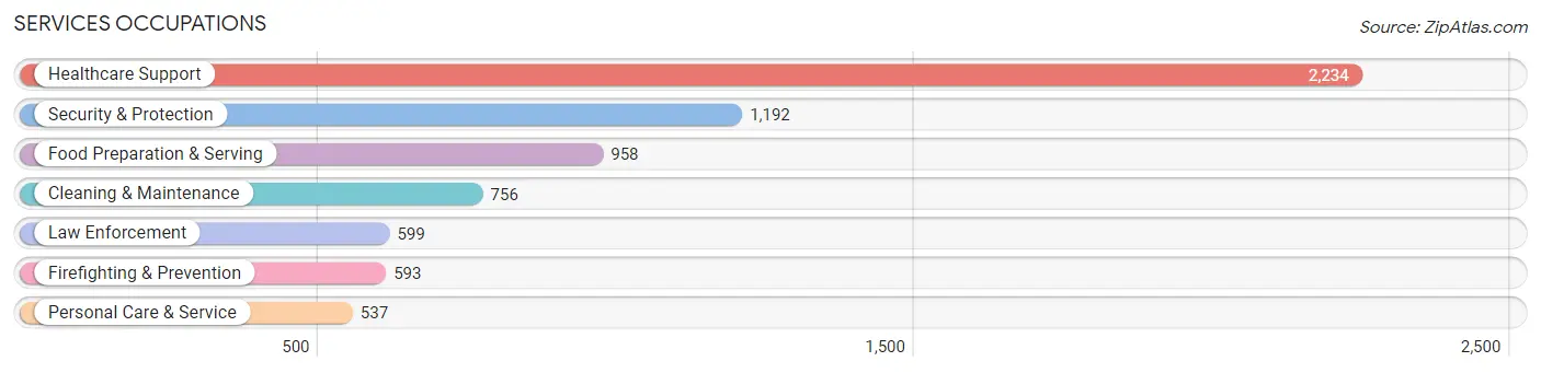 Services Occupations in Zip Code 11412