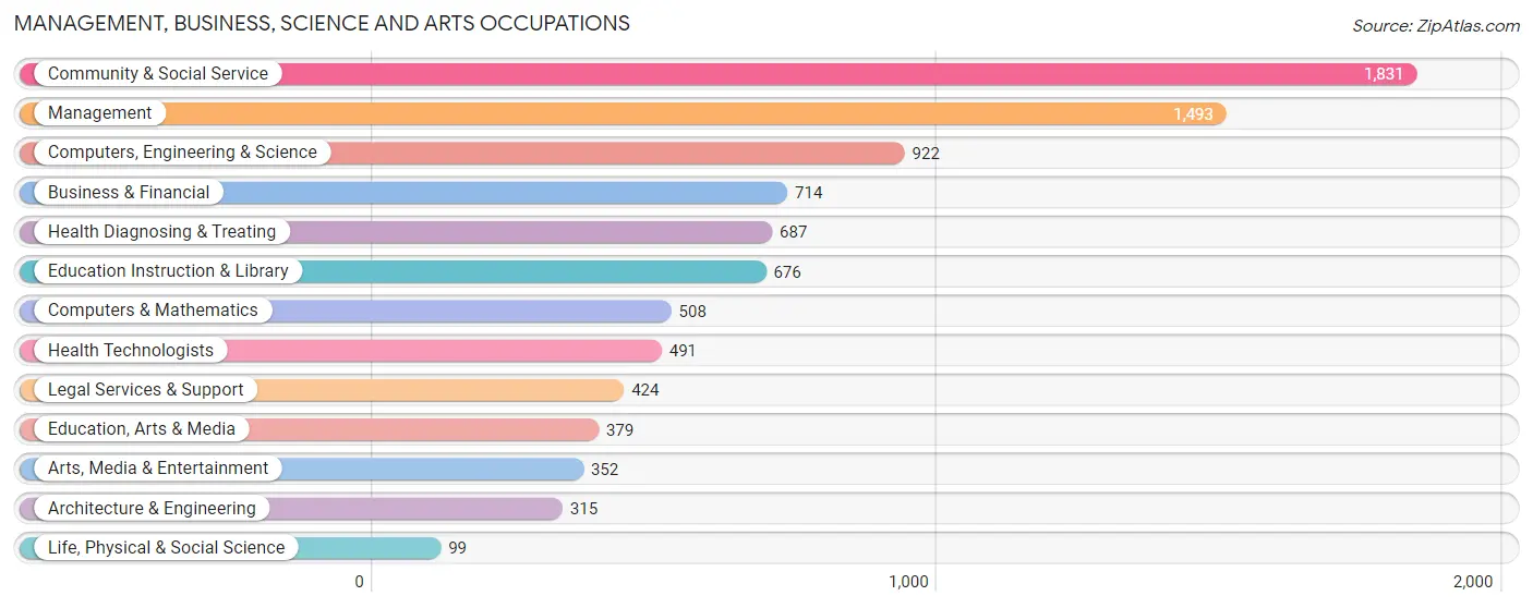 Management, Business, Science and Arts Occupations in Zip Code 11415