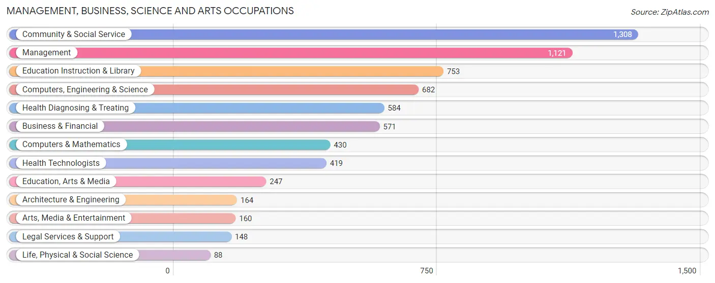 Management, Business, Science and Arts Occupations in Zip Code 11417