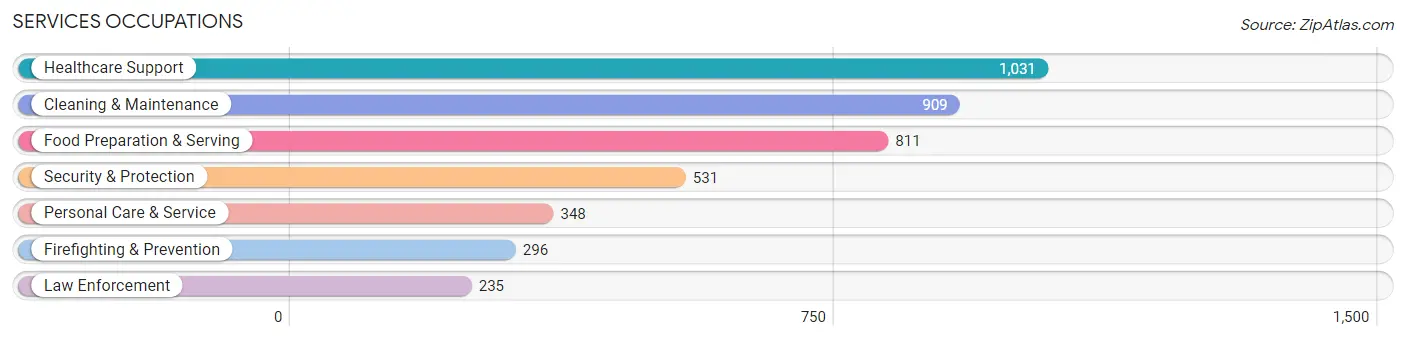 Services Occupations in Zip Code 11417