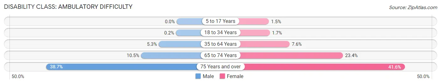 Disability in Zip Code 11418: <span>Ambulatory Difficulty</span>