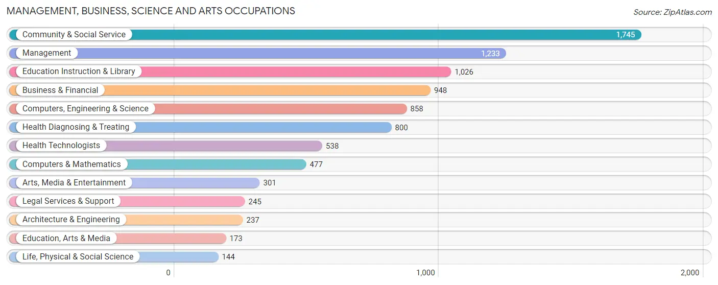 Management, Business, Science and Arts Occupations in Zip Code 11418