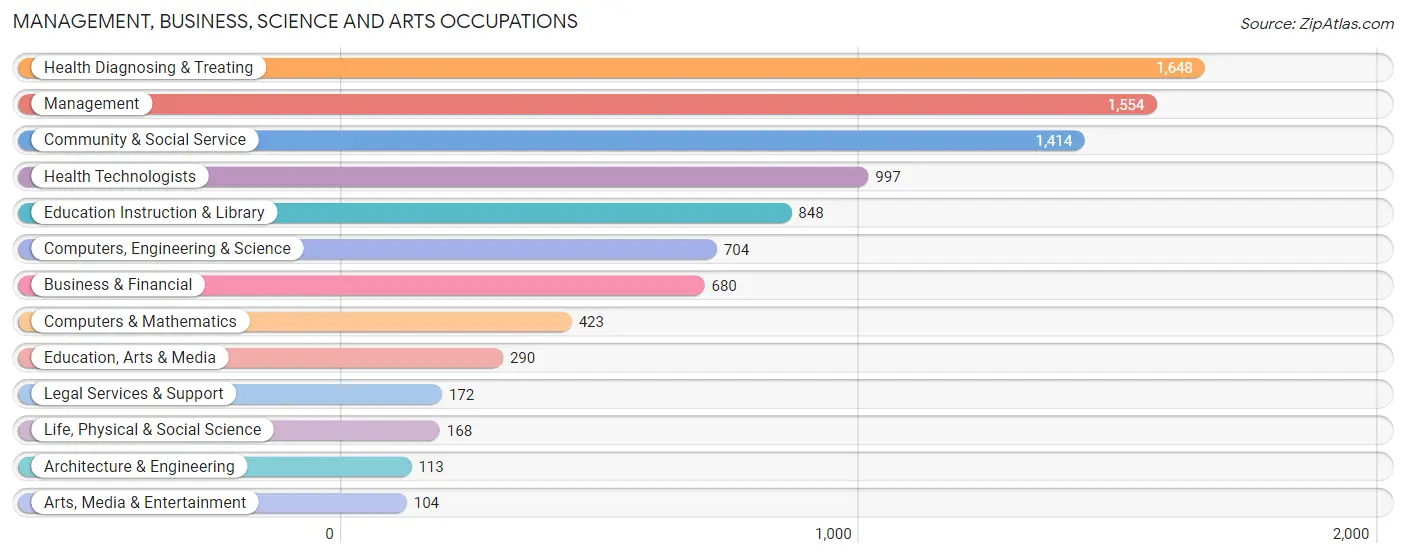 Management, Business, Science and Arts Occupations in Zip Code 11422