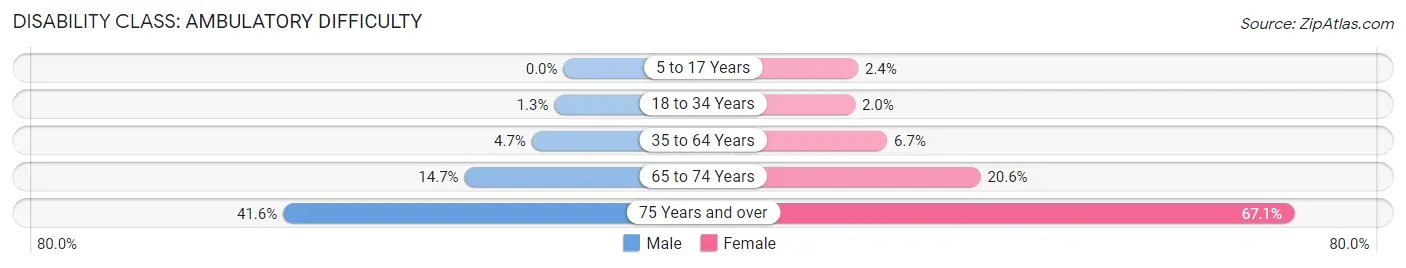 Disability in Zip Code 11433: <span>Ambulatory Difficulty</span>