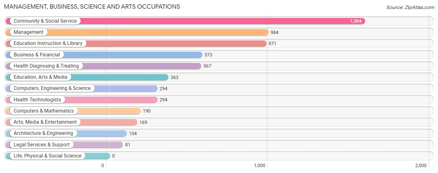 Management, Business, Science and Arts Occupations in Zip Code 11433