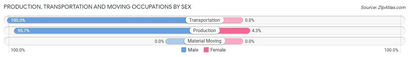 Production, Transportation and Moving Occupations by Sex in Zip Code 11507
