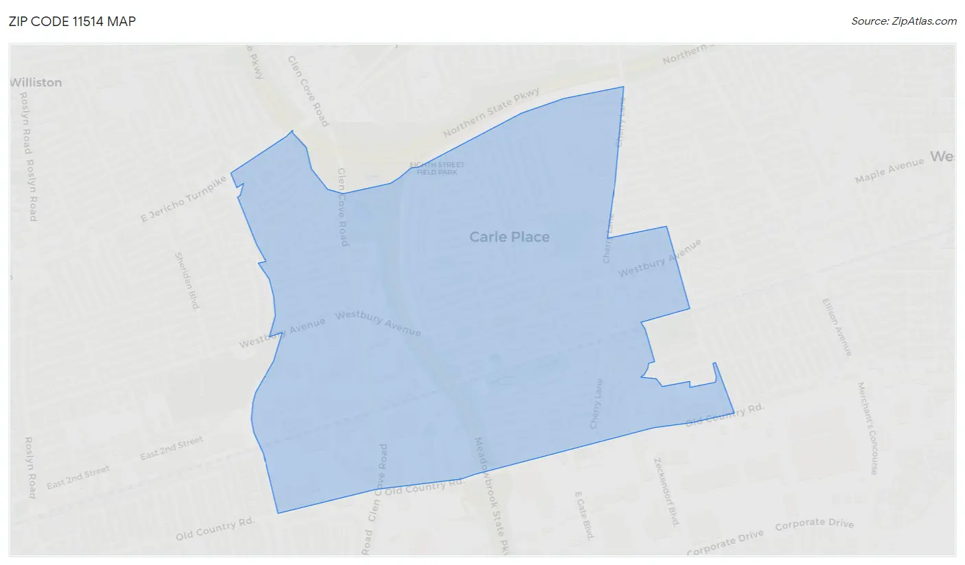 Zip Code 11514 Map