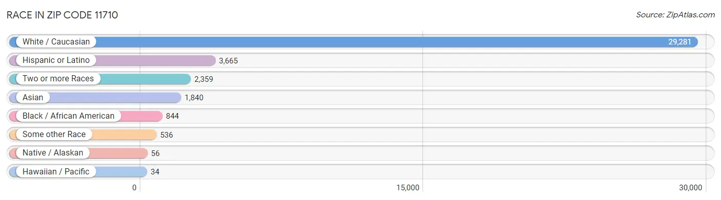 Race in Zip Code 11710