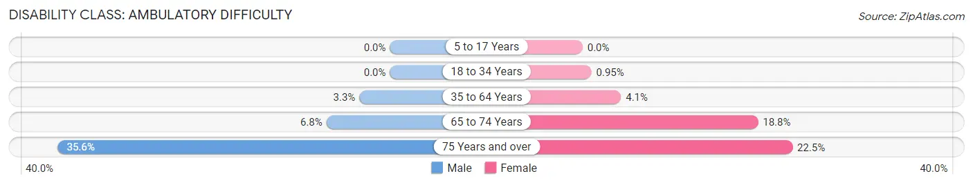 Disability in Zip Code 11714: <span>Ambulatory Difficulty</span>