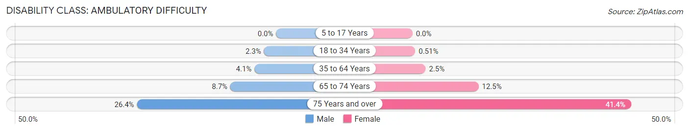 Disability in Zip Code 11783: <span>Ambulatory Difficulty</span>