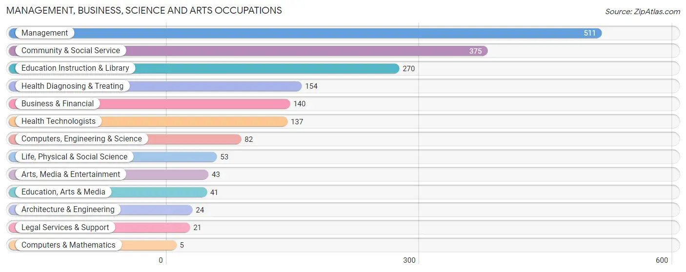 Management, Business, Science and Arts Occupations in Zip Code 11933