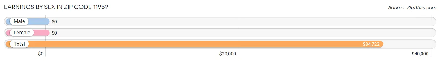 Earnings by Sex in Zip Code 11959