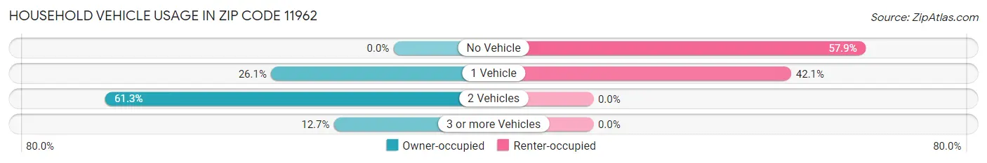 Household Vehicle Usage in Zip Code 11962