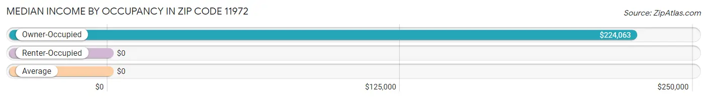 Median Income by Occupancy in Zip Code 11972