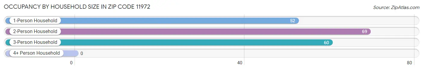 Occupancy by Household Size in Zip Code 11972