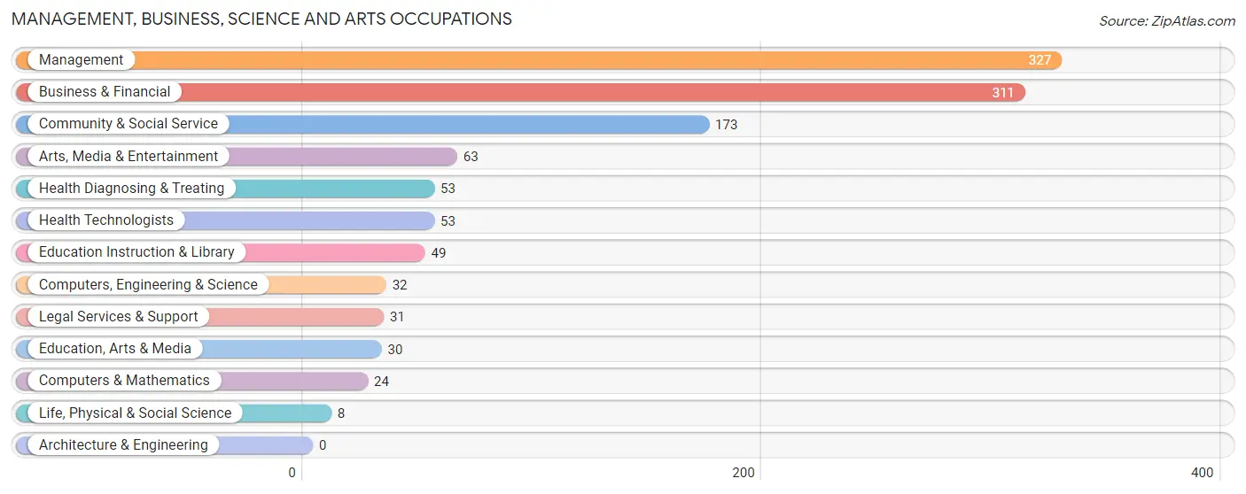 Management, Business, Science and Arts Occupations in Zip Code 11976