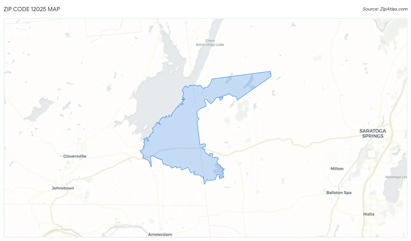 Zip Code 12025 Map