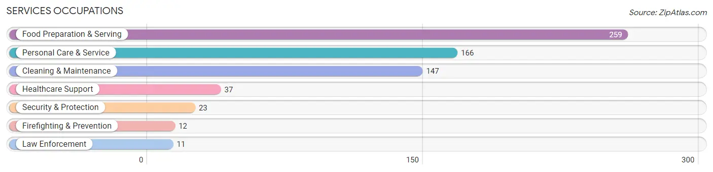 Services Occupations in Zip Code 12033