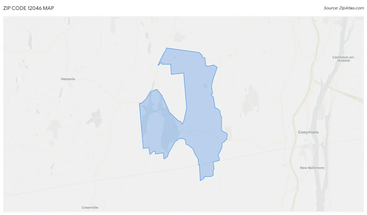 Zip Code 12046 Map