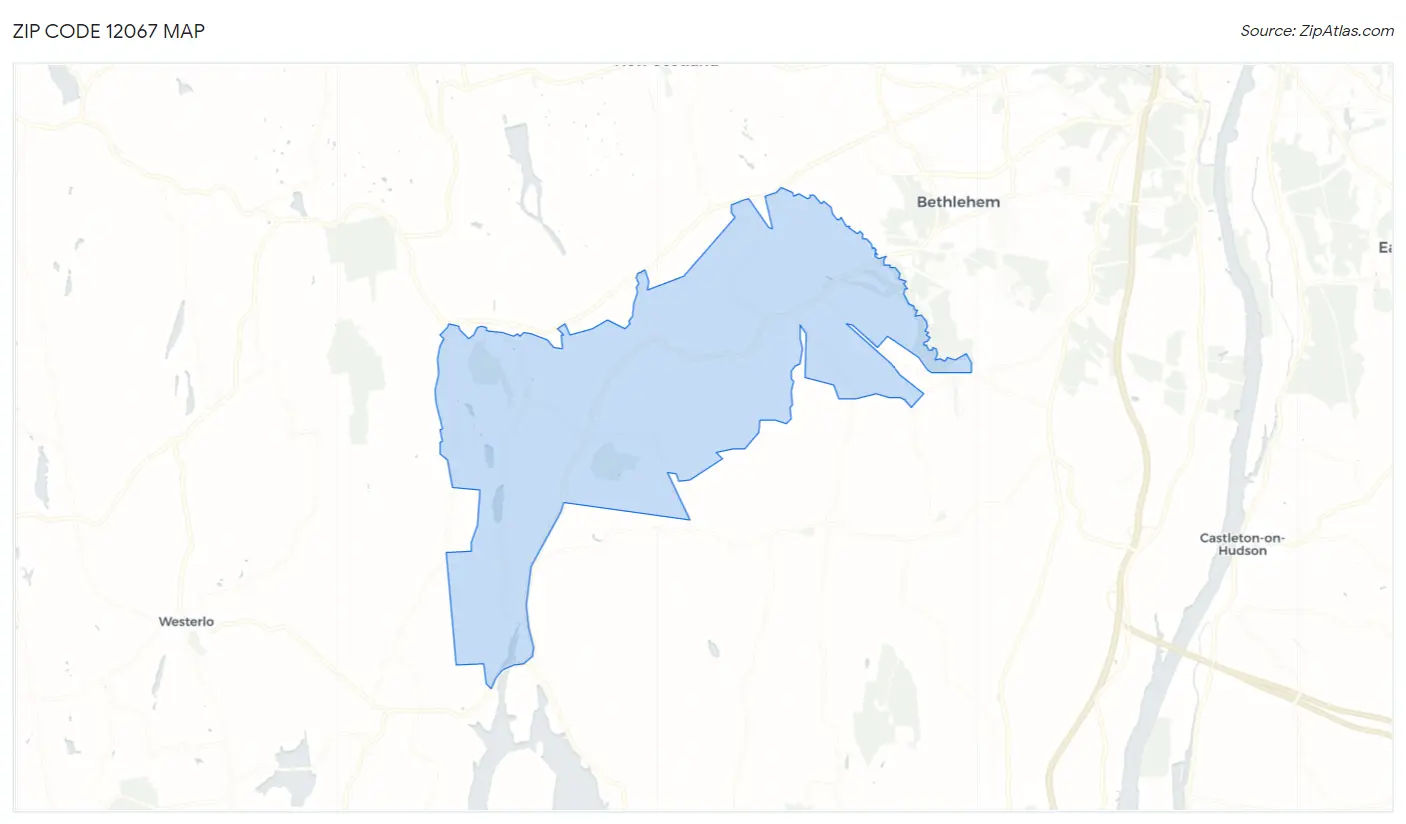 Zip Code 12067 Map