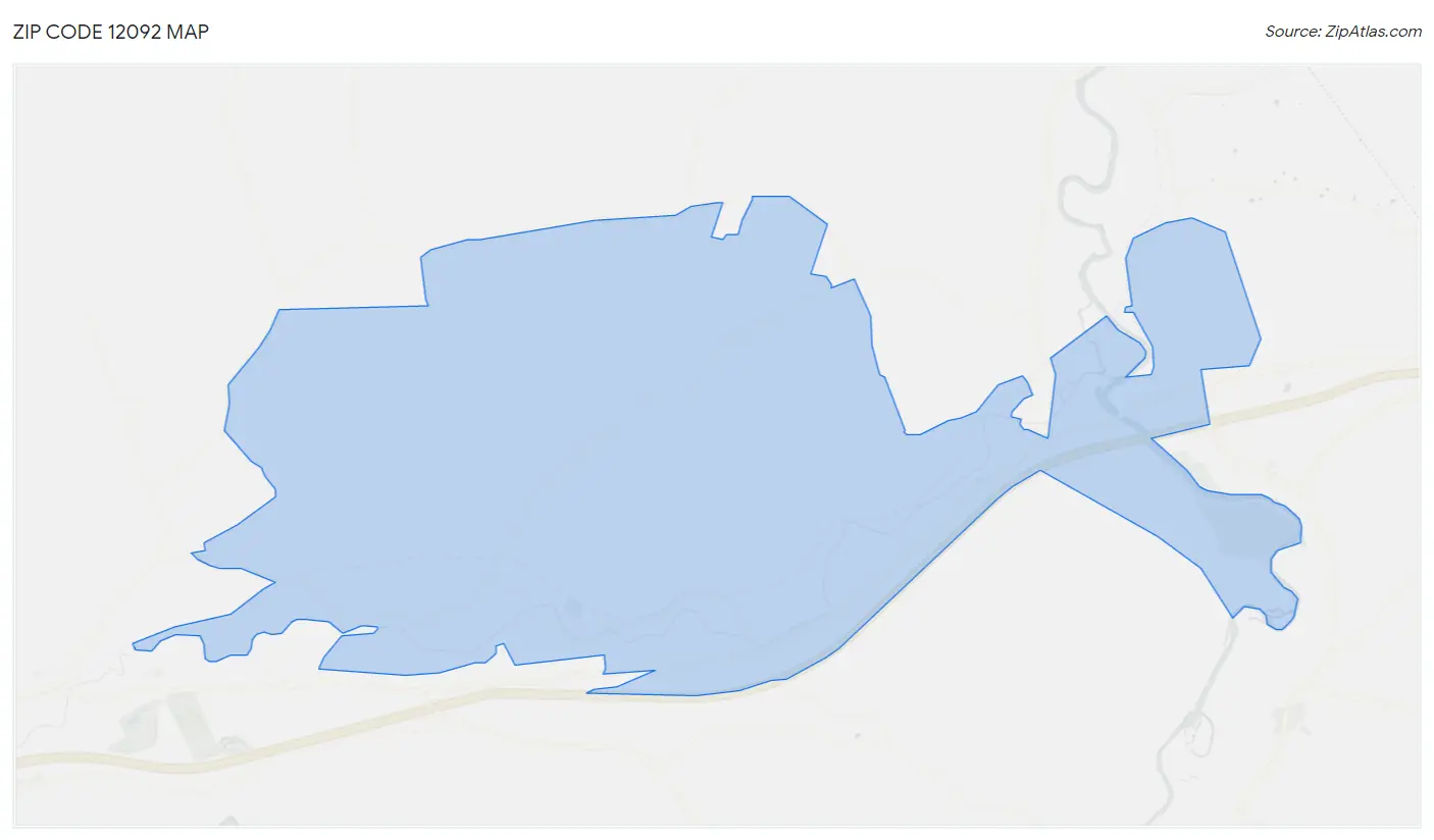 Zip Code 12092 Map