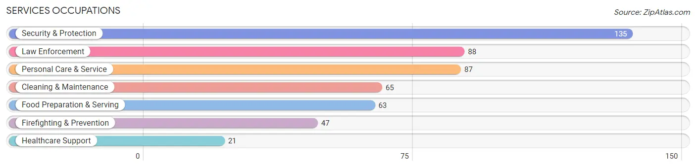 Services Occupations in Zip Code 12123