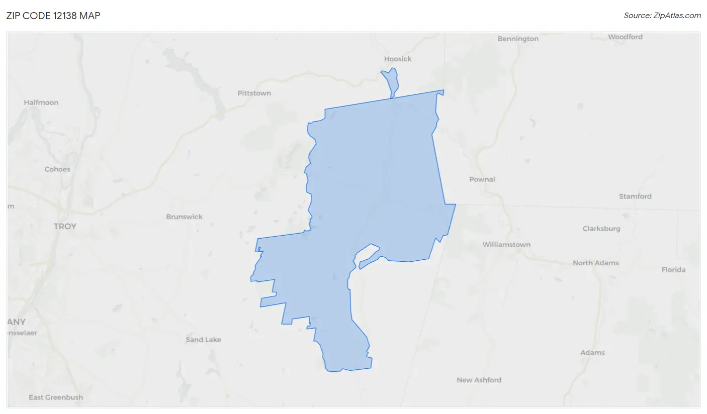 Zip Code 12138 Map