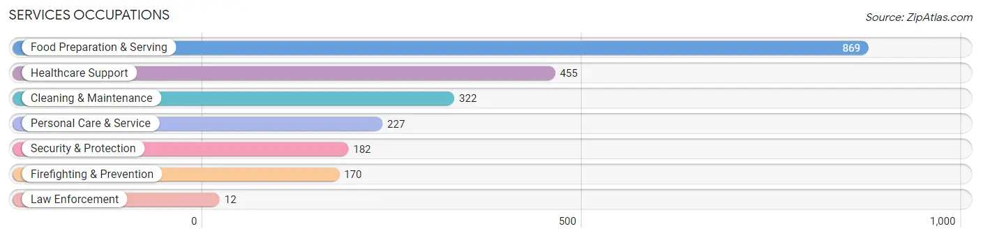 Services Occupations in Zip Code 12208