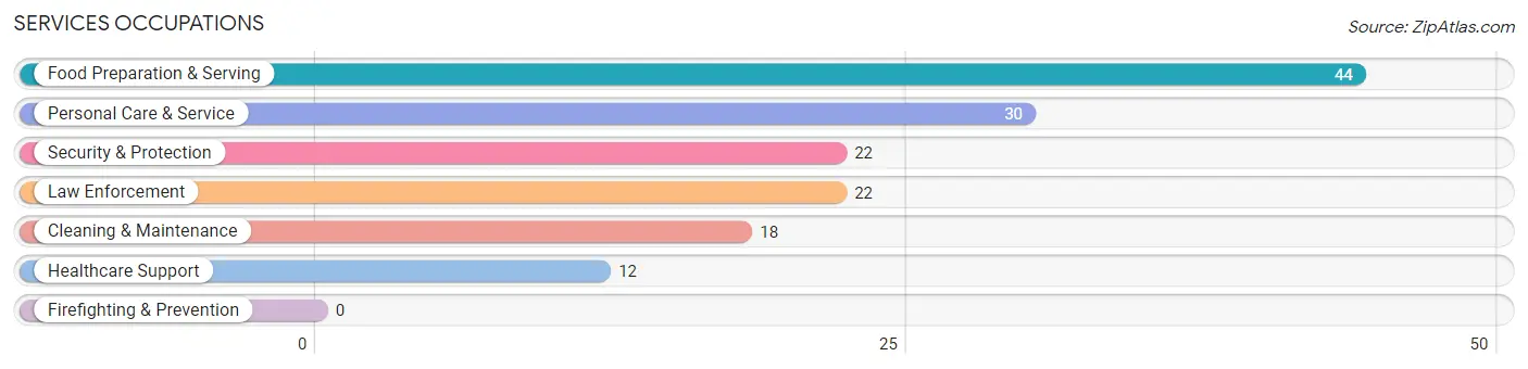 Services Occupations in Zip Code 12409