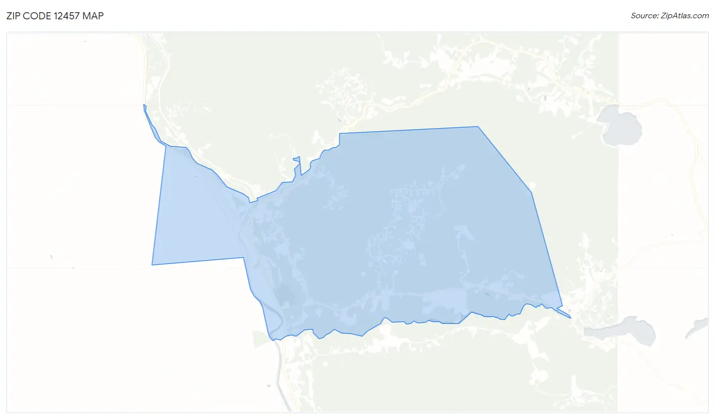 Zip Code 12457 Map