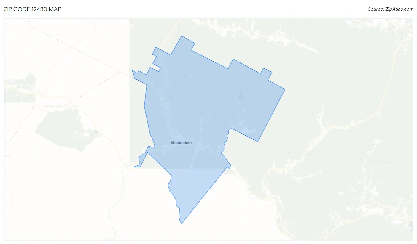 Zip Code 12480 Map