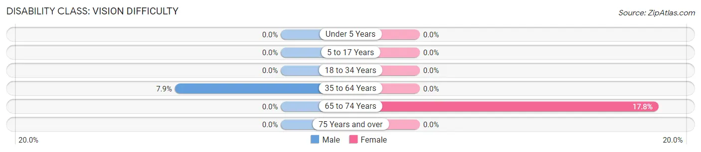 Disability in Zip Code 12480: <span>Vision Difficulty</span>