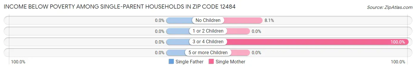 Income Below Poverty Among Single-Parent Households in Zip Code 12484