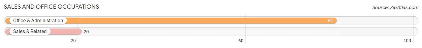 Sales and Office Occupations in Zip Code 12521