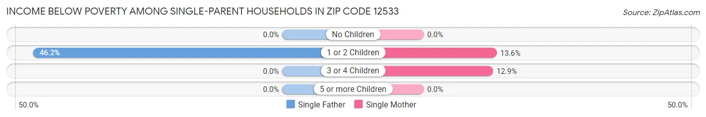 Income Below Poverty Among Single-Parent Households in Zip Code 12533