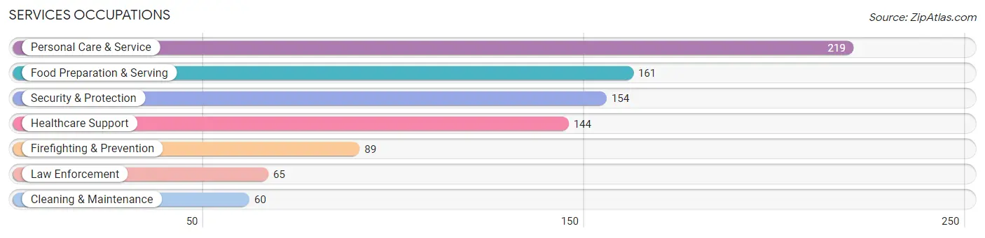 Services Occupations in Zip Code 12540