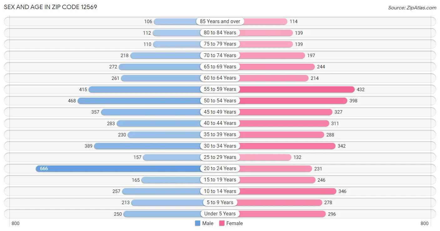 Sex and Age in Zip Code 12569