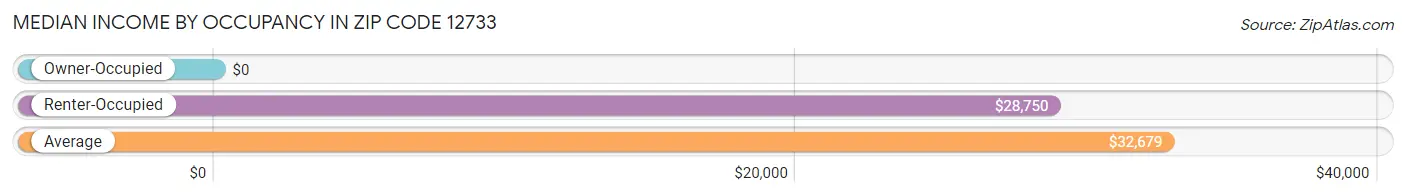 Median Income by Occupancy in Zip Code 12733